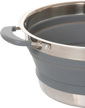 Faltbarer Kochtopf Volcano - 2,6 l - Grau