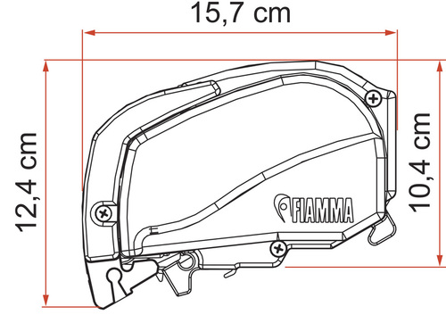 Fiamma tagmarkise F80L til varevogne og autocampere -