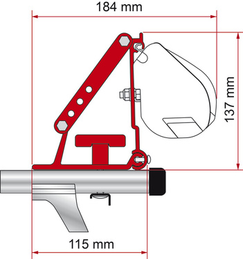 Auto-Adapter F1 / F35 / F43van / F45 / F50 / F55 für Dachträger