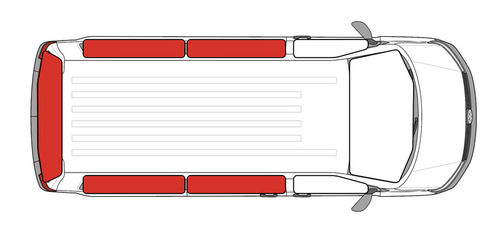 Thermo-Verdunkelungsmatten mit Saugnapfbefestigung für Ford Tourneo Custom >2023