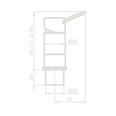 Mischarmatur CONTUR - Auftischmischer