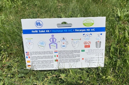 Carebag Nachfülltüten für Cleanis Falttoilette, 12 Stück mit Einleger