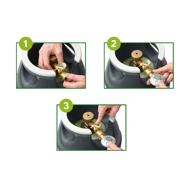 Valvola di arresto di emergenza GasStop per bombole di gas propano