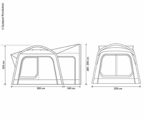 Heckzelt Movelite 1 Tail