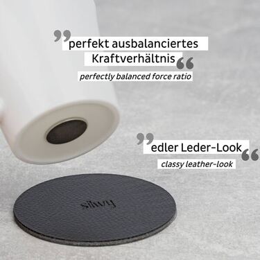 SILWY magnetiske espressokopper i porcelæn .