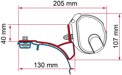 Fiamma Adap.F35 VW T5