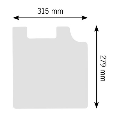 Schneidebrett 315x345x10m