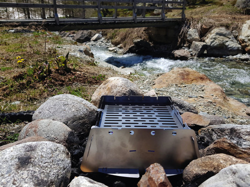 PicOli - Gril emboîtable pour réchaud à gaz