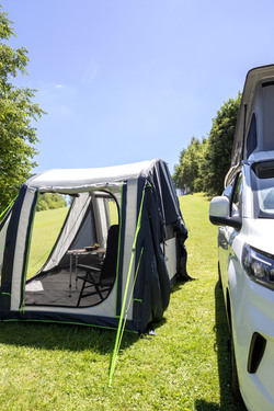 Inflatable bus awning TOUR BREEZE AIR - in 3 mounting heights -