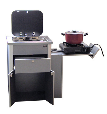 VW T6, VW T5 Multivan kitchen pod anthracite (Weekender / California Beach)