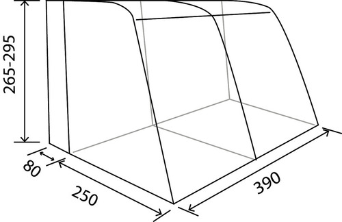 Mobiilse kodu telk TOUR PONZA AIR 390