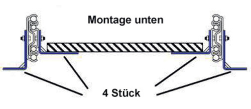Rollout Slider Gigant extension rails 965 mm - 1 pair