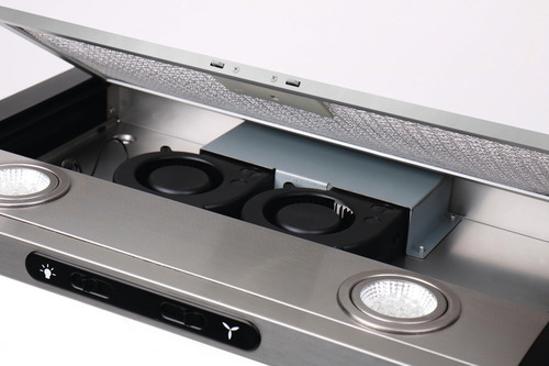 12 V stainless steel under cabinet cooker hood