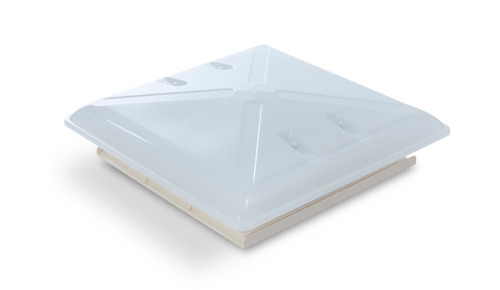 Hotte de toit en verre dépoli 400x400mm avec store + moustiquaire