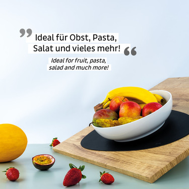 Magnetisk madskål i porcelæn - hvid