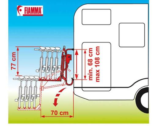 Rear carrier Carry Bike Lift 77 for 2 bicycles