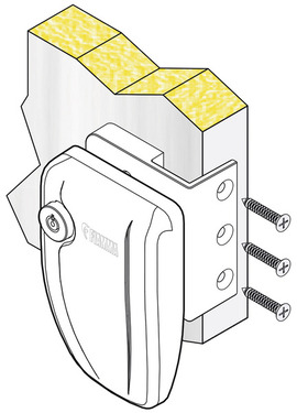 Türsicherung außen Safe Door Frame weiß