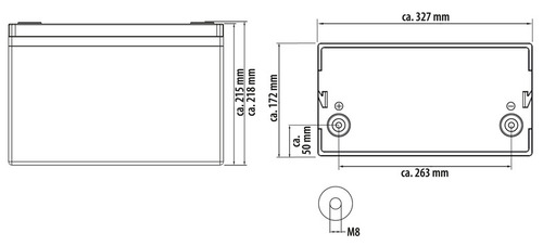 LiFePO4 akkumulátor MC-LB150 - 150 Ah