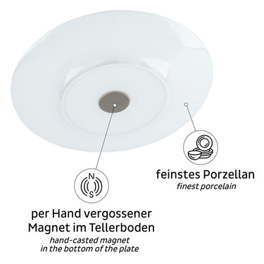 Silwy morgenmadstallerken porcelæn, abrikos