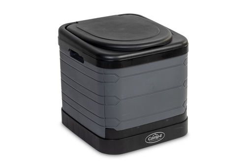 Klapptoilette L grau/schw