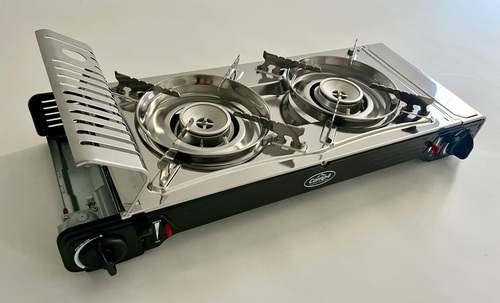 Gas cartridge stove GOURMET DOUBLE, 2 flames