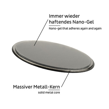 Silwy metallist pad Superstrong must, 1 tk