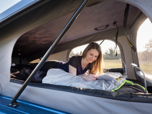 Aufstelldach-Bett für Aufstelldach superflach Caddy V Maxi ab Bj. 08/2020 (hinten hoch)