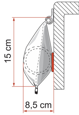 Fiamma Caravanstore caravan awning - extension 250 cm -