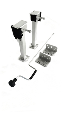 Carbest Manuelle Hubstützen inkl. Handkurbel 290 - 460 mm, 2 Stück