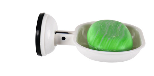 Soap holder with suction cup, white, up to 2kg