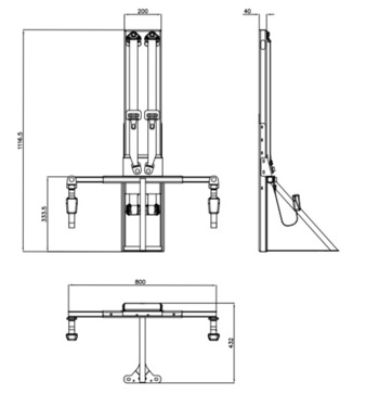 Gurtbock für 2 Personen Standard-Kit - In Fahrtrichtung