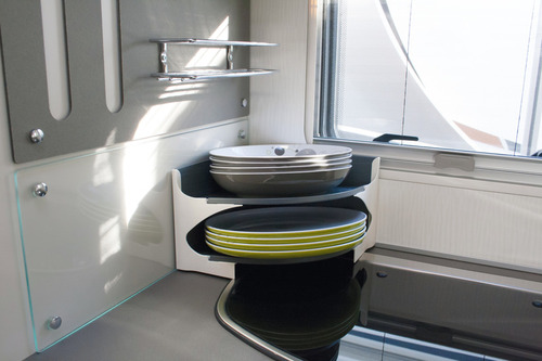 Porte-assiettes Purvario H15xL23,5xP23,5cm, empêche la vaisselle de s'entrechoquer