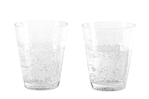 Wassergläser 2er Set in Hammerschlag-Optik