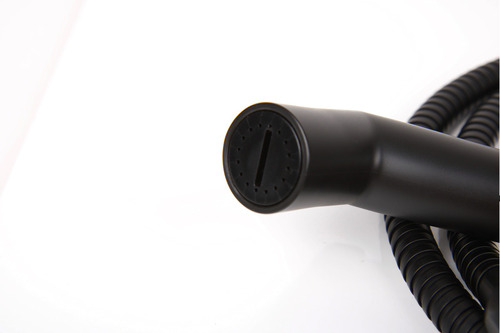 Duschset mit Absperrschieber - Schwarz matt