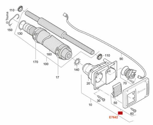Wall fireplace outer part black