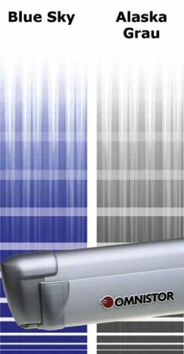 Awning Omnistor 8000 4,5m Blue Sky, case silver