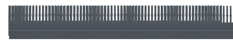 Purvario Schubladenleisten - Lichtgrau / anthrazit - 8er Set