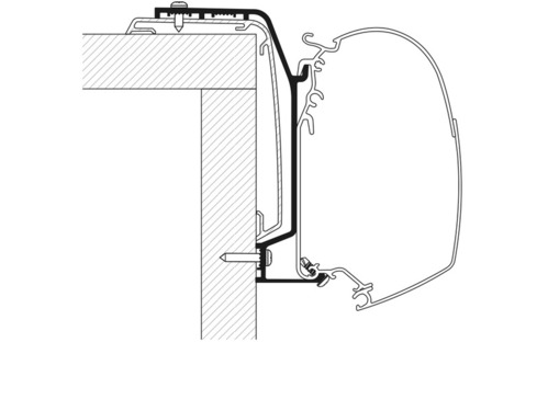 Markisenadapter für Thule Wandmarkisen 