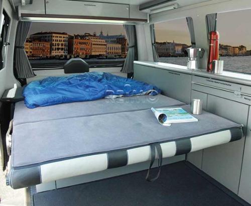 VW T6, VW T5 CityVan SWB furniture module kit anthracite with silver cover