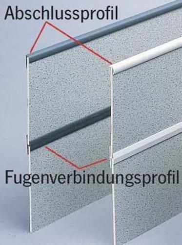 Profilo di collegamento grigio scuro per pannelli di rivestimento da 3 mm