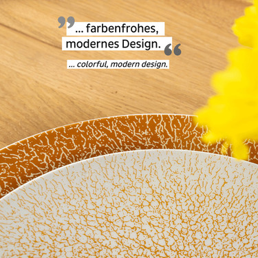 Silwy morgenmadstallerken porcelæn, abrikos