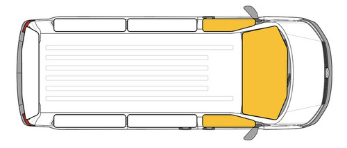 Thermal mats with suction cup attachment for Ford Custom Tourneo >2023
