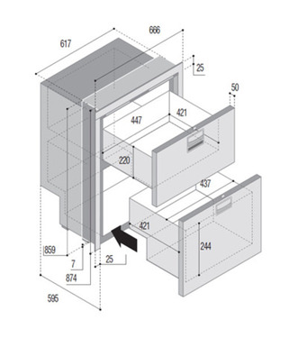 Dop.schubl.kühlschDRW180A