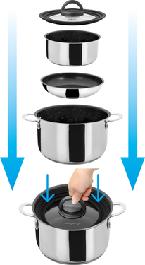 Academy NG pot set - 7+1-piece