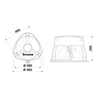 Truma Boiler Elektro, 14 Liter Bedienteil schwarz, ohne Wasserset