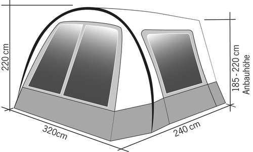 Hispaniola markiisi / markiisi matkailuautoihin