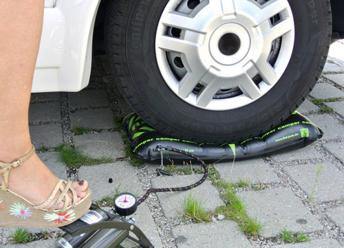 Dækluftkudde flat-jack camper til 255mm dækbredde