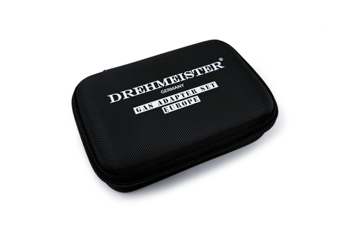 DREHMEISTER Gas Flaschen Adapter Set EU inkl. Etui - Gas-Entnahme (6-teilig)