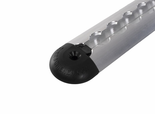 Zurrschienen-Endstück - Rund - Schwarz