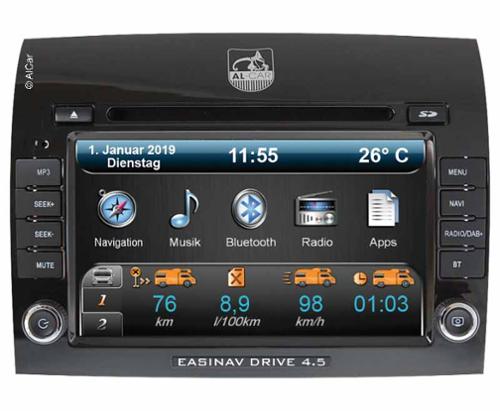 Navigationssystem EasyNAV Drive 4.5 Multi-Can dab+ für Fiat Ducato